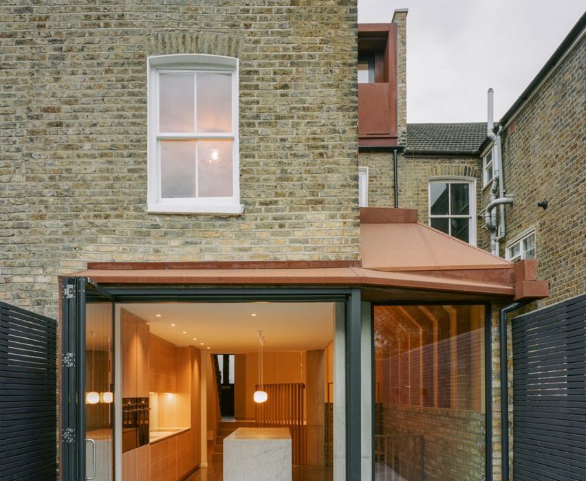 Matthew Giles Architects uses beams to frame views in London house