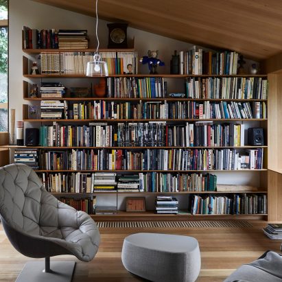 Watch our video roundup of living rooms with statement shelving