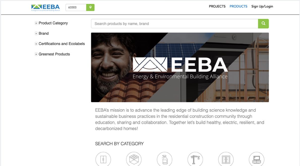 EEBA Launches Free Online Database of Sustainable Building Products for Your Home