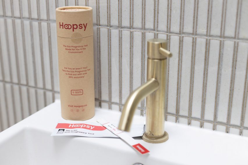 Hoopsy is a paper pregnancy test designed to tackle plastic waste