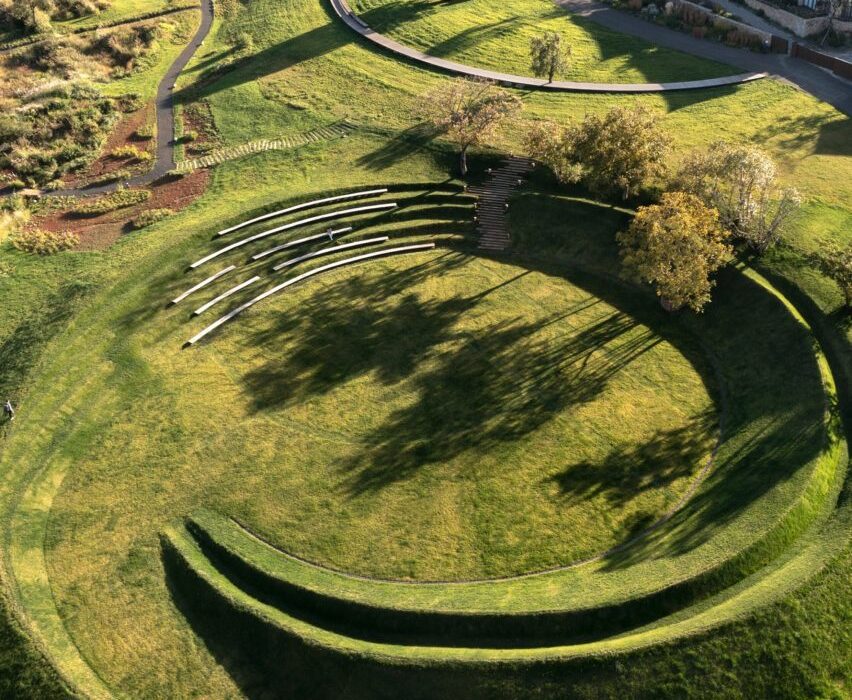 Z’scape adds grassy amphitheatre and wild garden to hotel in rural China