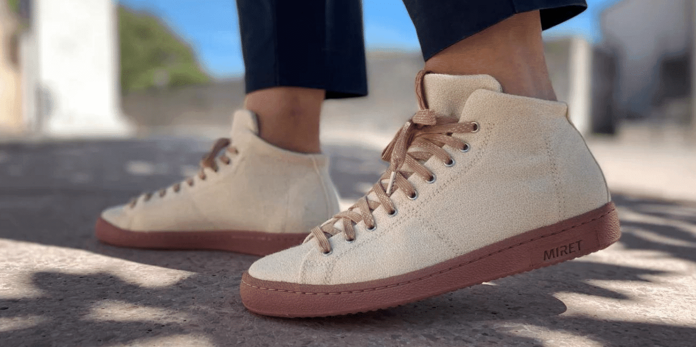 Eco-friendly sneakers are 97 per cent natural 