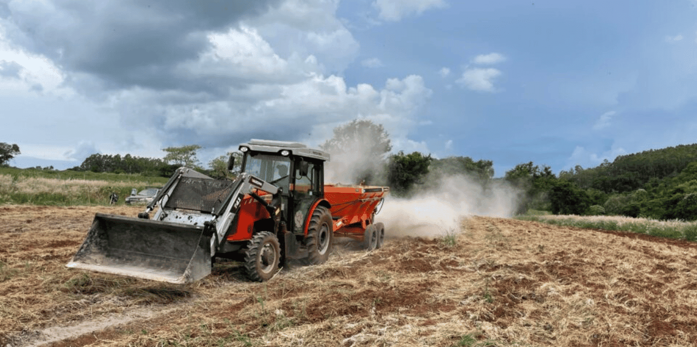 Spreading rocks on tropical farmland to capture carbon