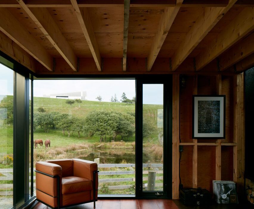 Ten cosy cabins with living spaces that frame views of nature