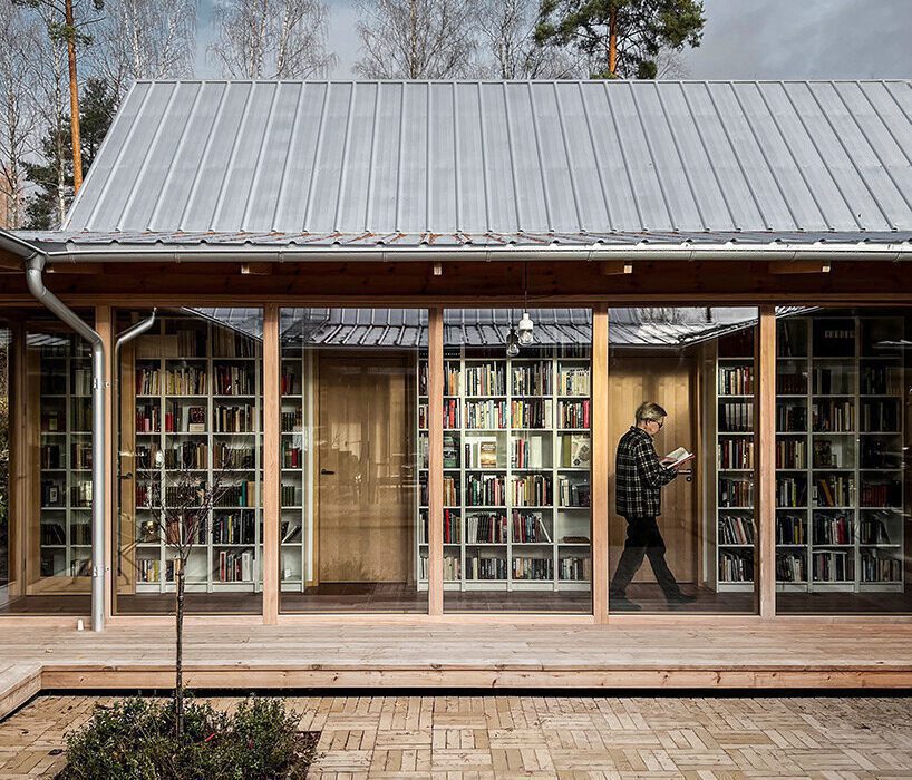 fria folket organizes house in sweden around an extensive library