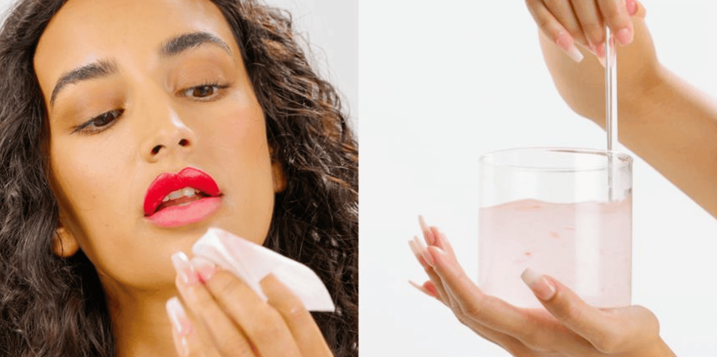 Make-up wipes that dissolve in water