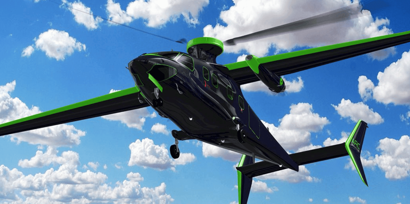 A vertical take-off and landing aircraft that is 40 per cent cheaper to run than a helicopter 