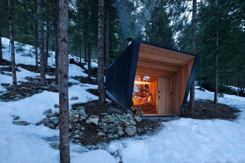 Dezeen’s Pinterest roundup features nine sauna’s in touch with nature