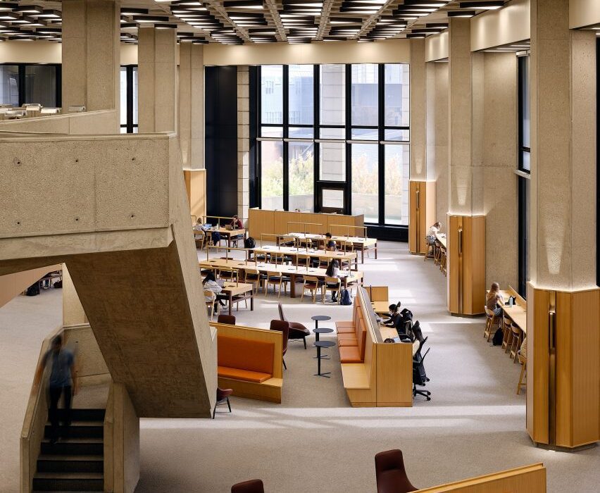 Superkül renovates reading room at Toronto’s brutalist Robarts Library