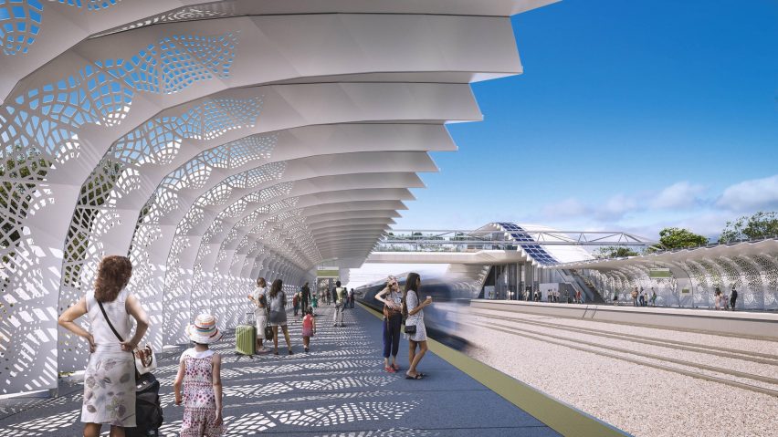 Dezeen Agenda features Foster + Partners high-speed rail line in the US