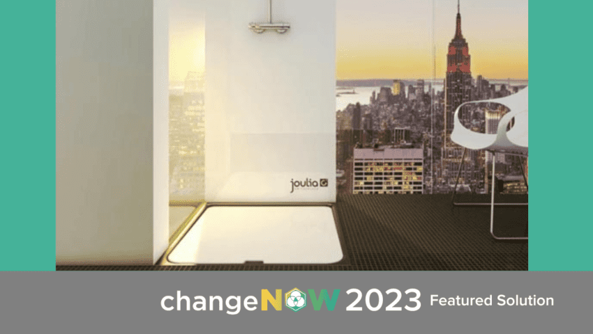 Recovering the energy from a warm shower