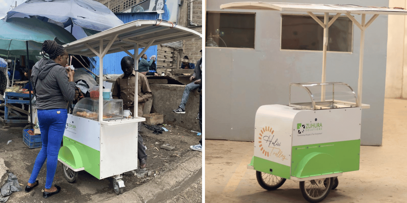 Solar-powered street carts for food vendors