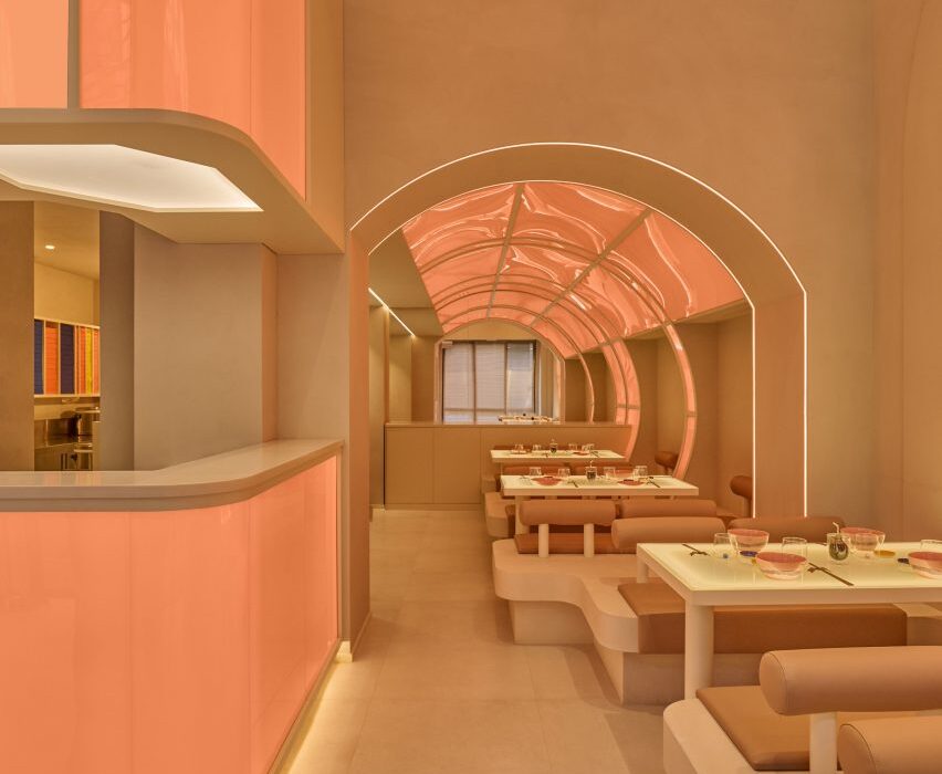 Space tourism informs design of Ichi Station sushi restaurant in Milan