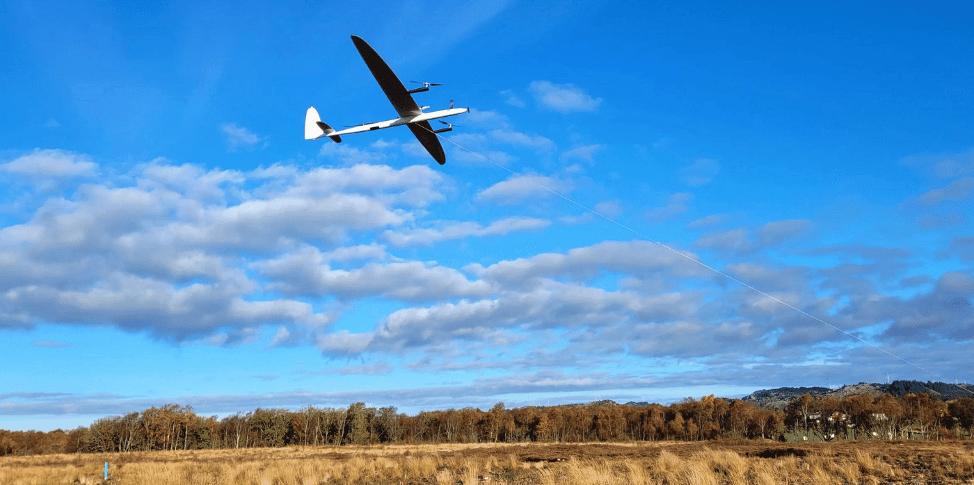 A hi-tech kite harnessing the power of high-level winds