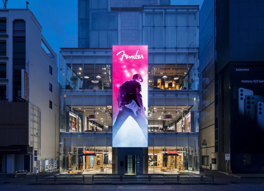 Klein Dytham Architecture gives Fender flagship store a welcoming feel