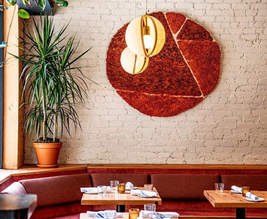 Michael Groth uses natural and recycled materials inside Donna restaurant