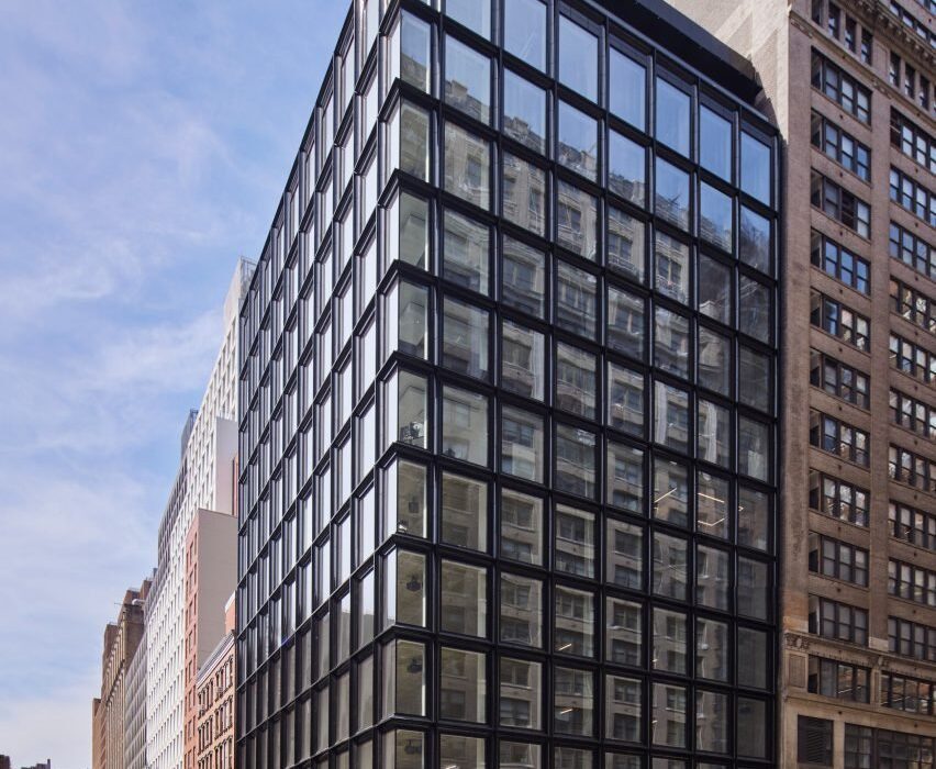 SOM unveils black terracotta office block in New York