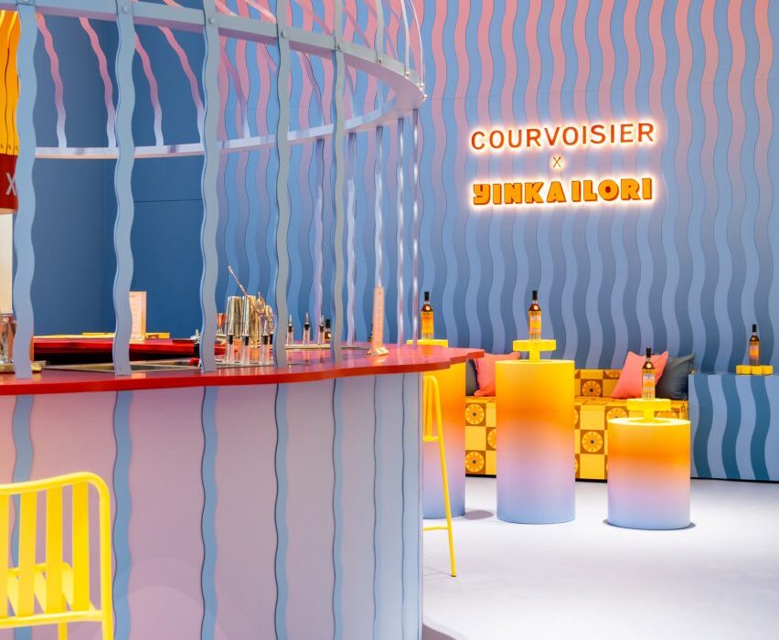 Yinka Ilori imbues Courvoisier bar with natural beauty of Cognac region