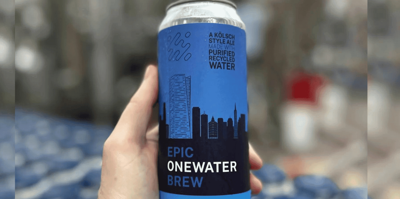 Beer made using recycled wastewater