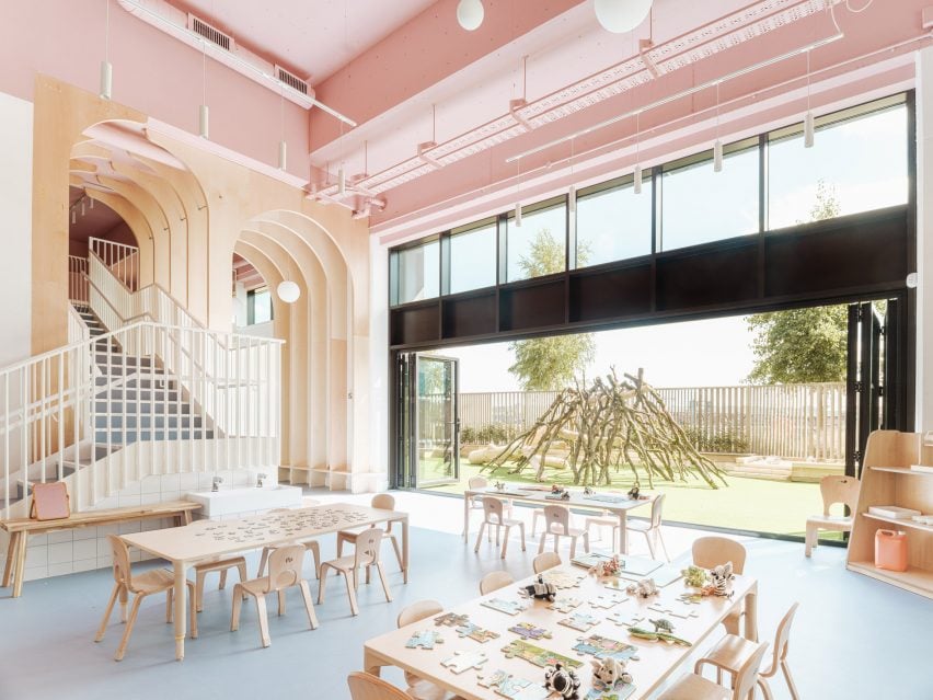 Delve Architects designs “nurturing but playful” The Nest nursery