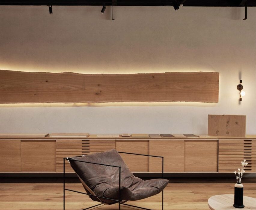 Madera displays custom wood products in Los Angeles showroom