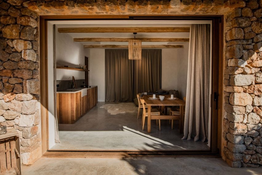 Ibiza Interiors turns dry-stone stables into flexible guesthouse