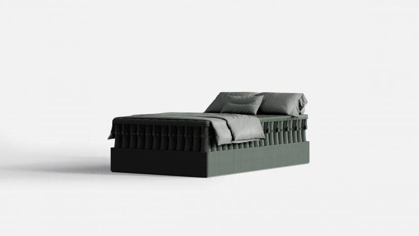 Layer rethinks bed design with Mazzu disassemblable mattress