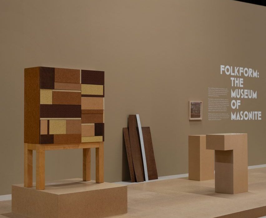 Folkform installs The Museum of Masonite at Stockholm Furniture Fair