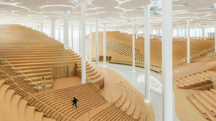 Dezeen Debate features Snøhetta library with a “feeling of extravagance”